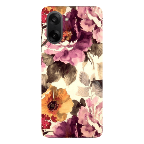 Oneplus Nord CE 5 Daisies and roses Transparent Silicone TPU Θήκη